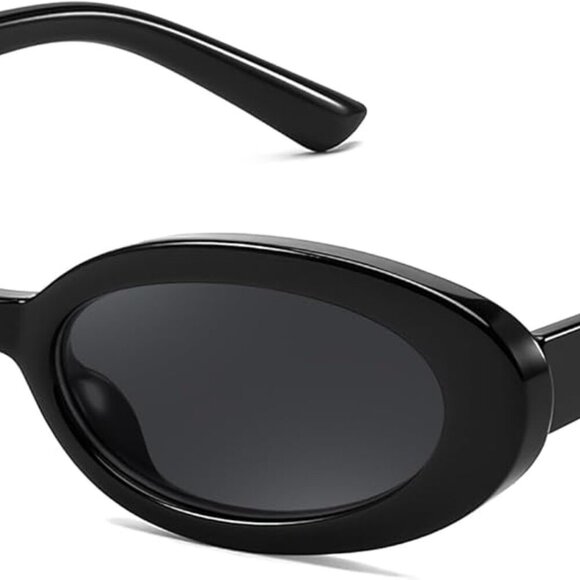 Retro Oval Cateye Sun Glasses Women Teens Small Face UV400 Protection - Picture 1 of 7